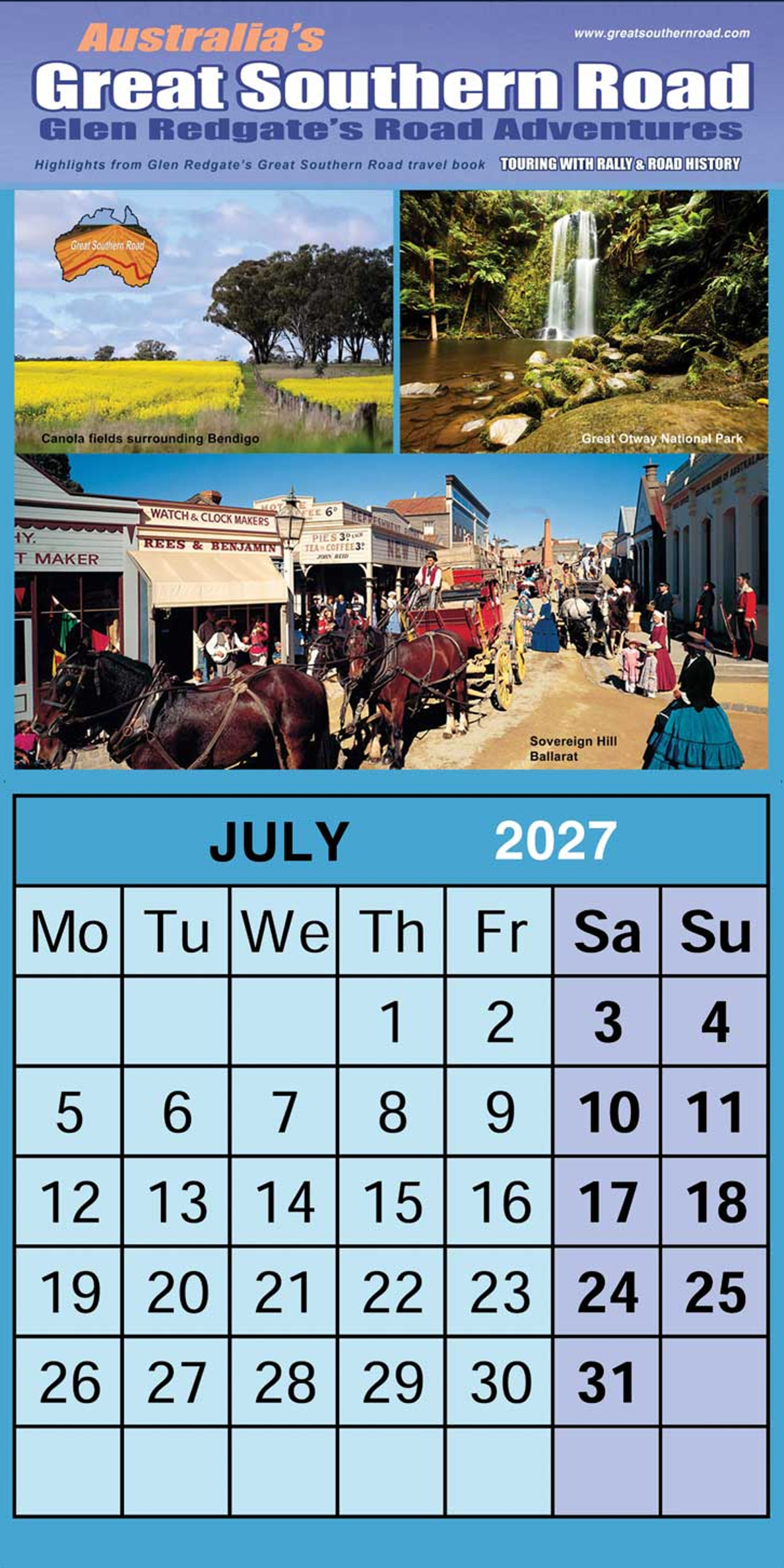 July - Calendar - Great Southern Road